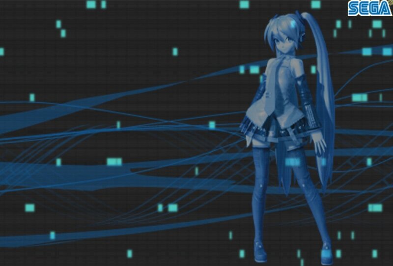 Anime Character with Blue Hair — Technological