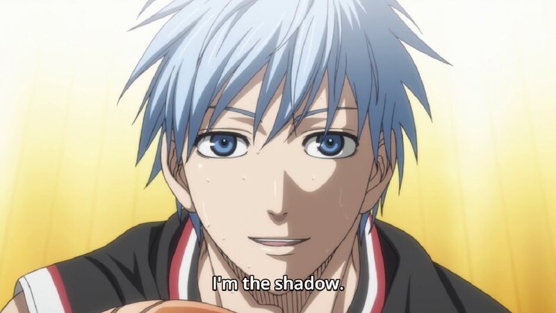 Anime Character with Blue Hair — Yellow, Determined