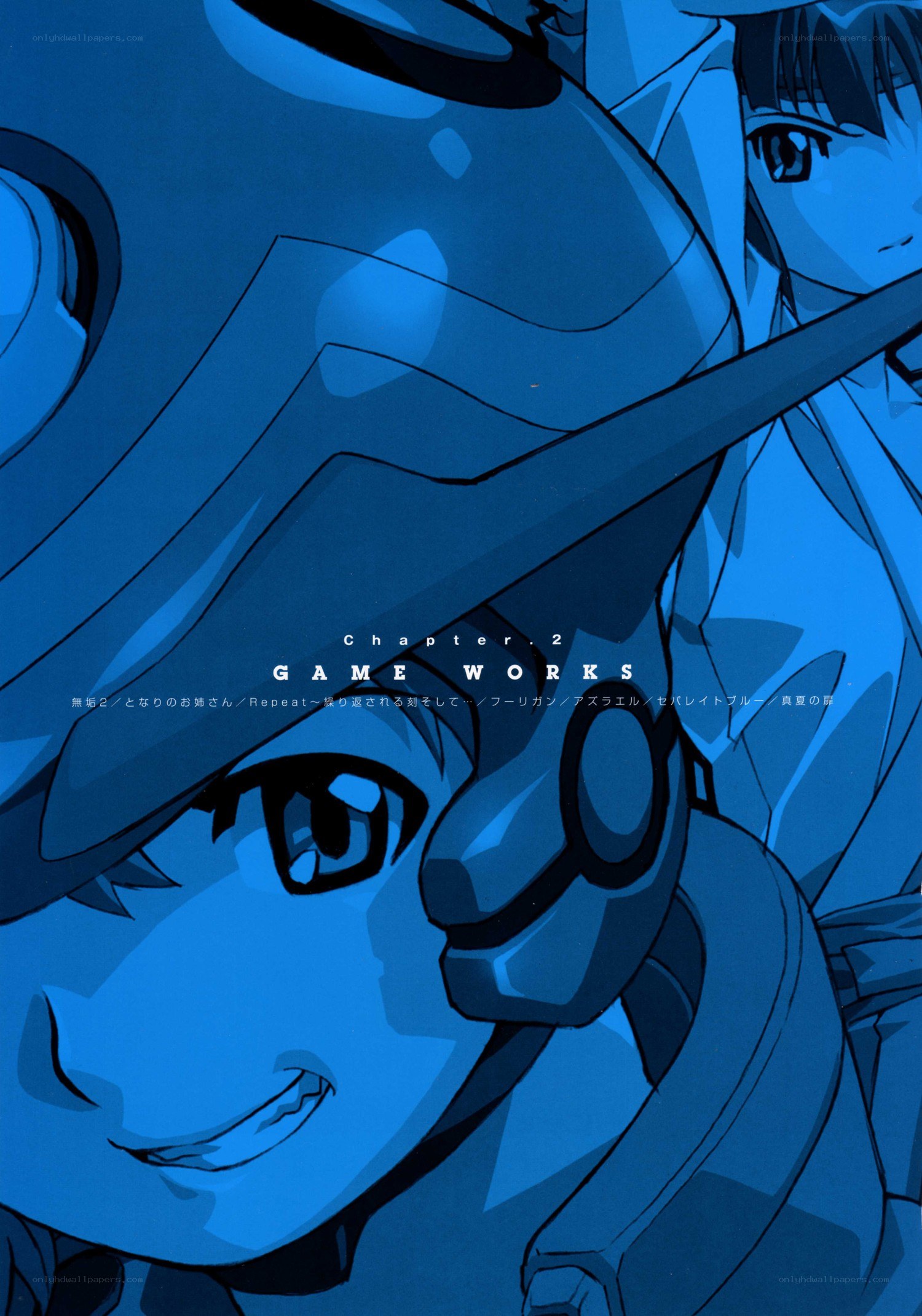 Anime character with blue helmet