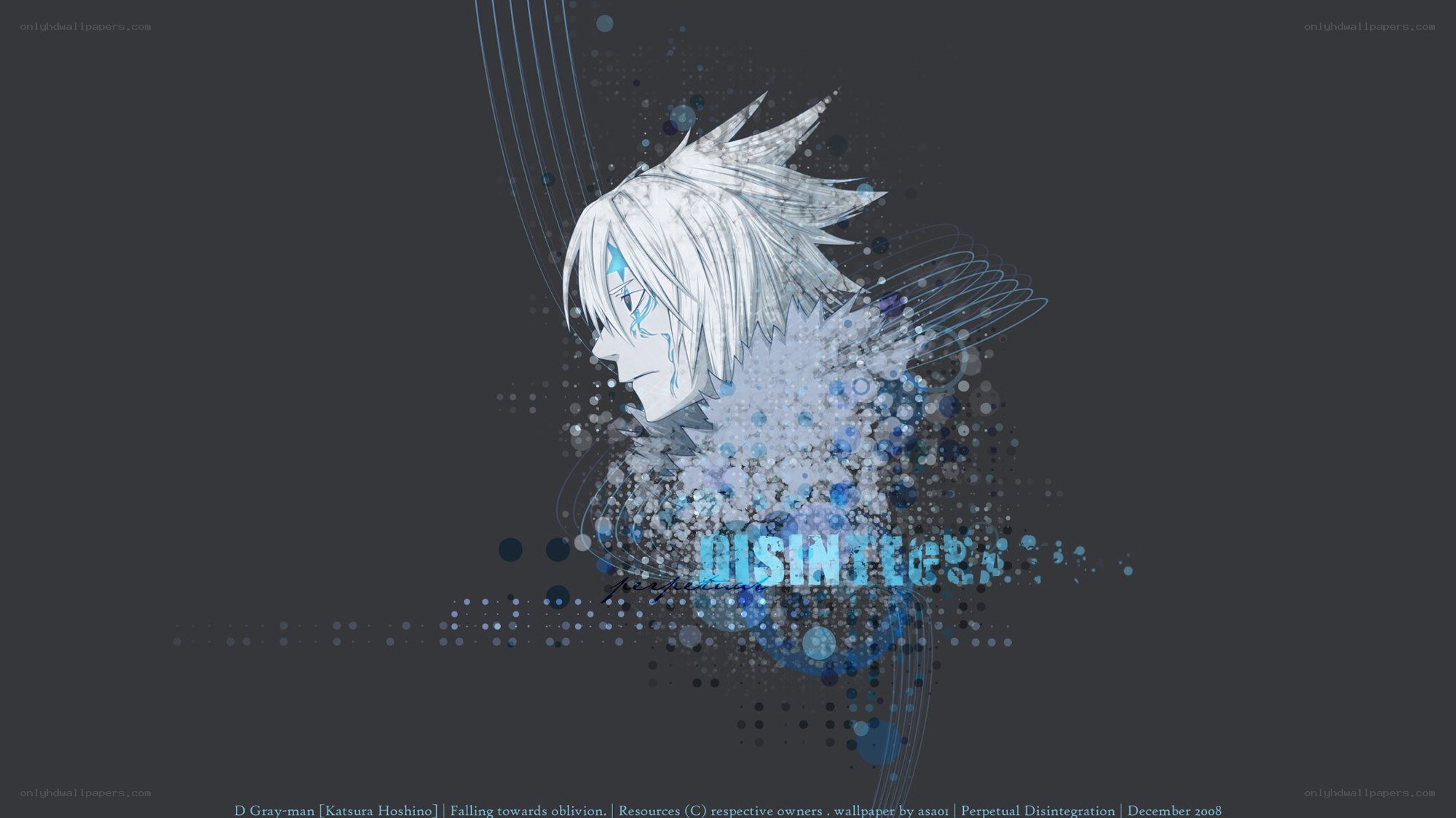 Anime character with blue tears