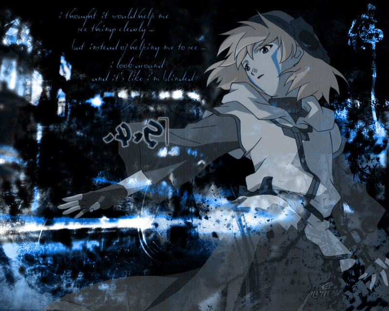 Anime Character with Blue Tears — Dramatic, Melancholic