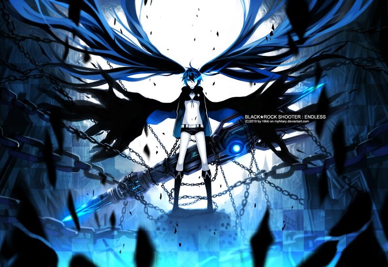 Anime character with blue wings