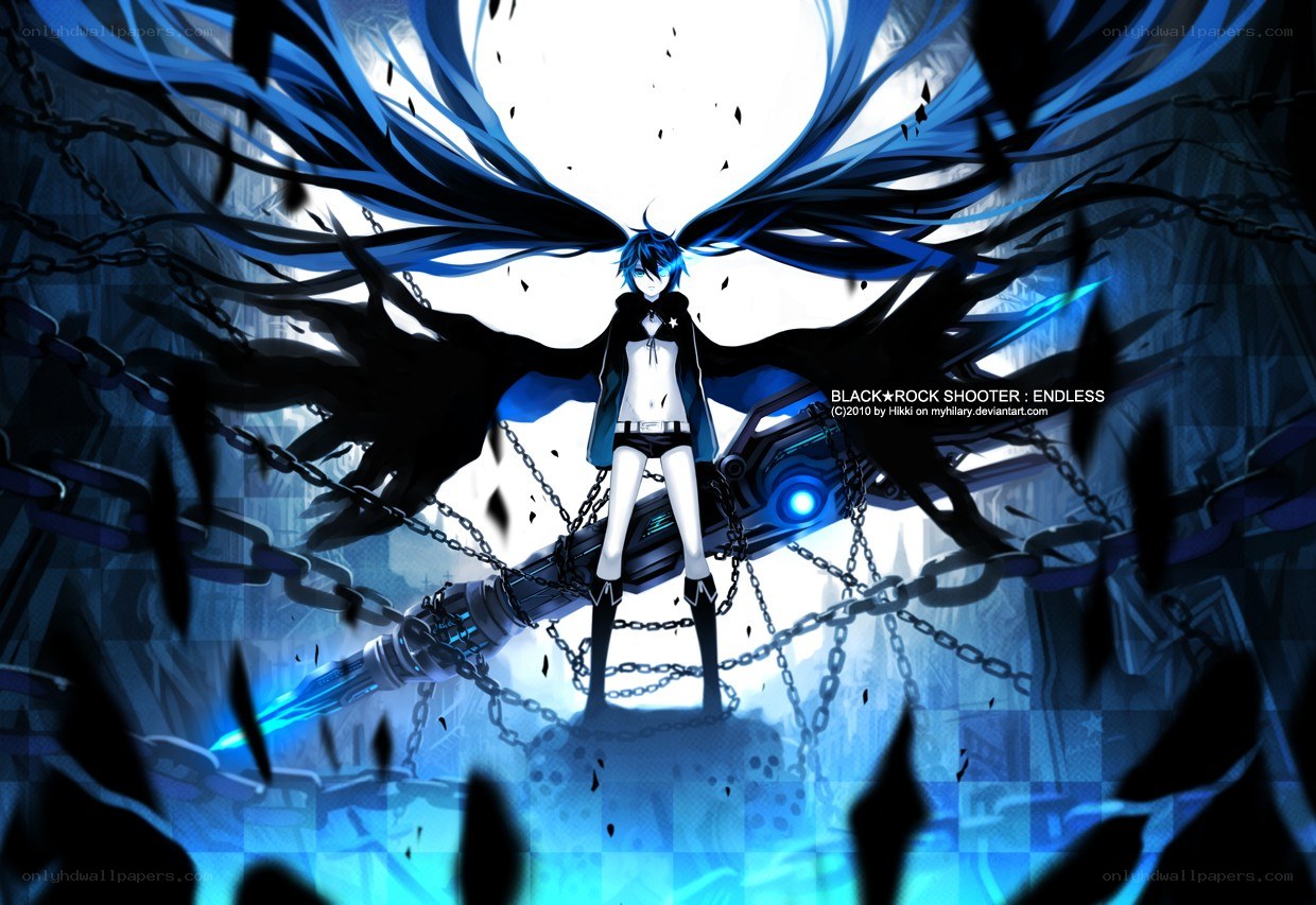 Anime character with blue wings
