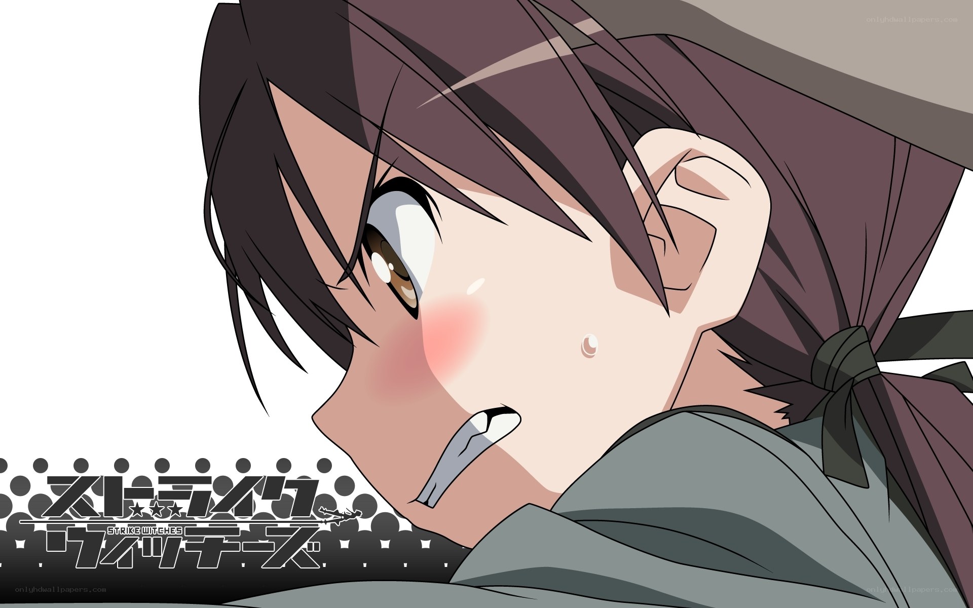 anime character with blush