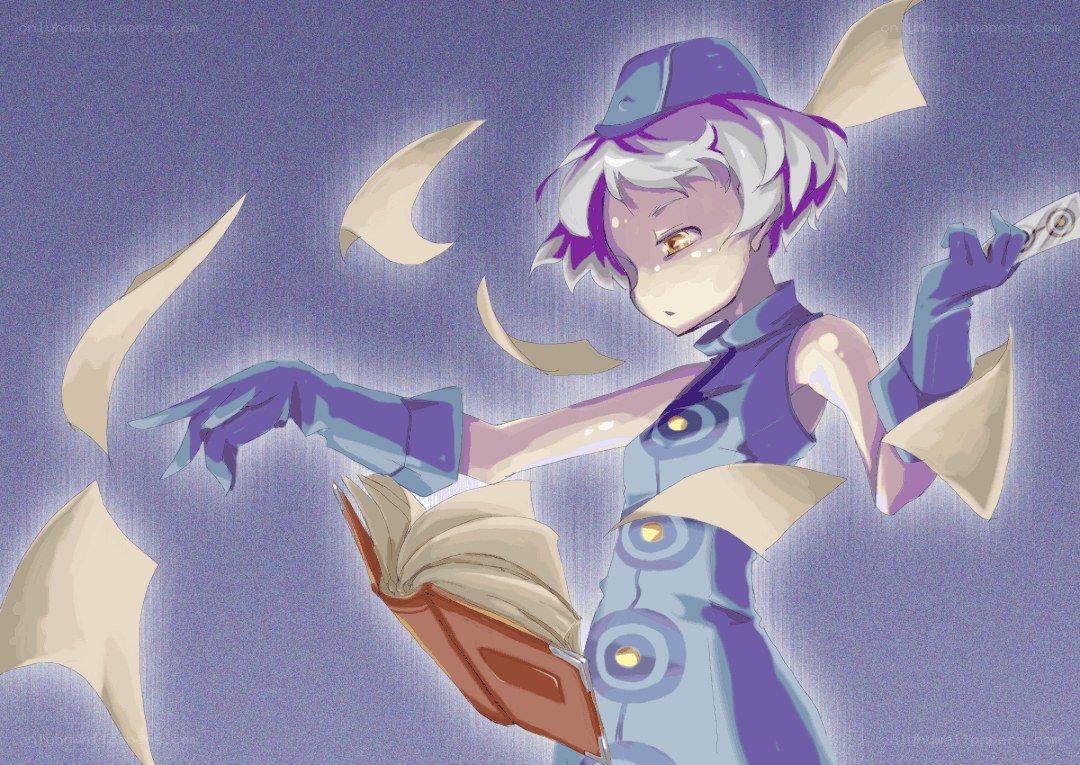 anime character with book