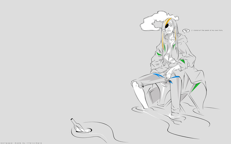 anime character with bottle