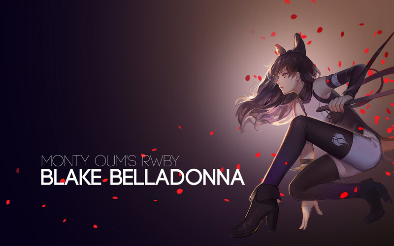 Anime Character with Bow — Black