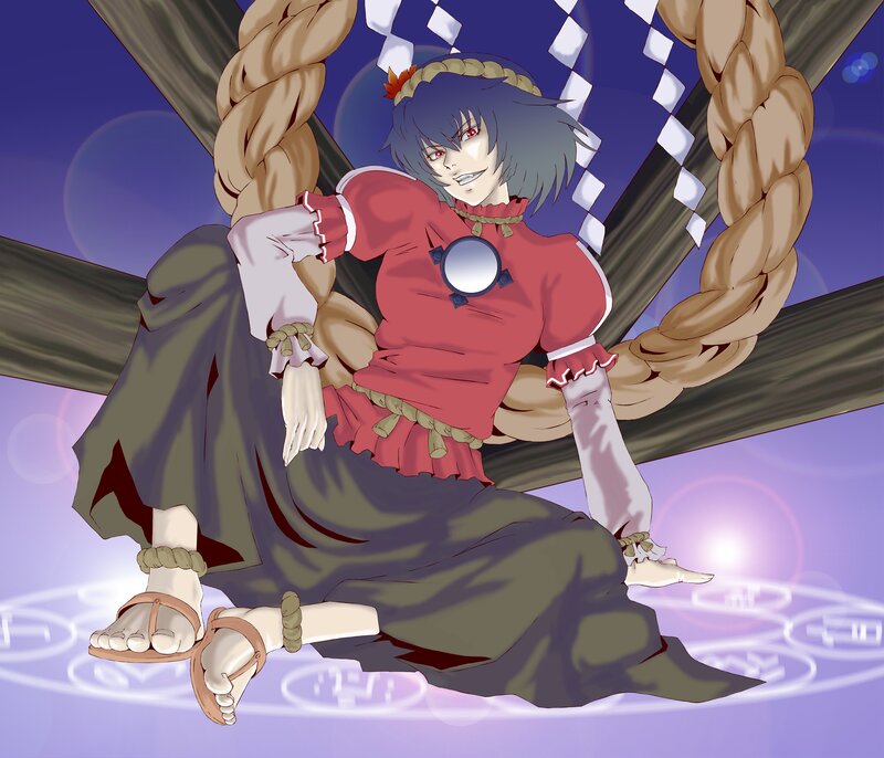 anime character with braided hair