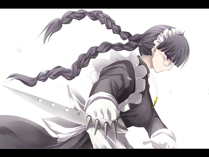 anime character with braided hair