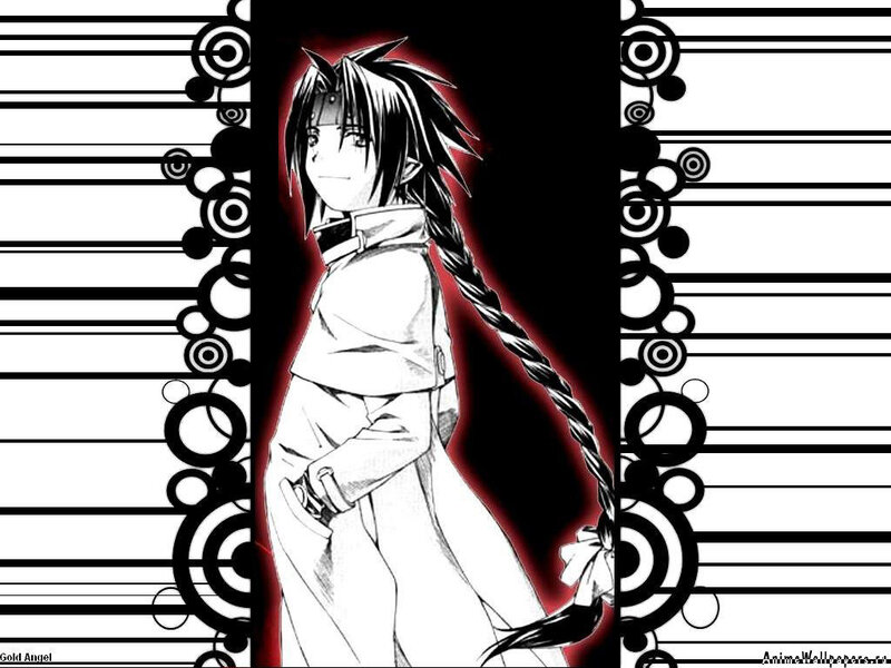 Anime character with braided hair