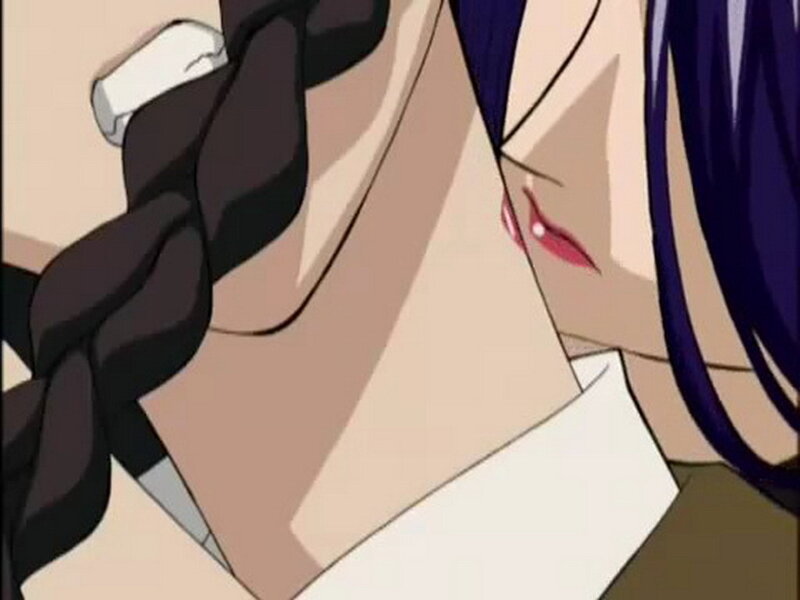 Anime Character with Braided Hair — Purple, Dramatic
