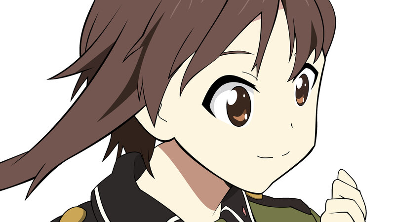 anime character with brown hair