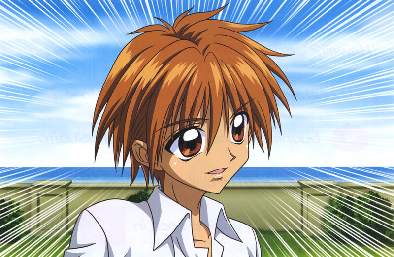 anime character with brown hair