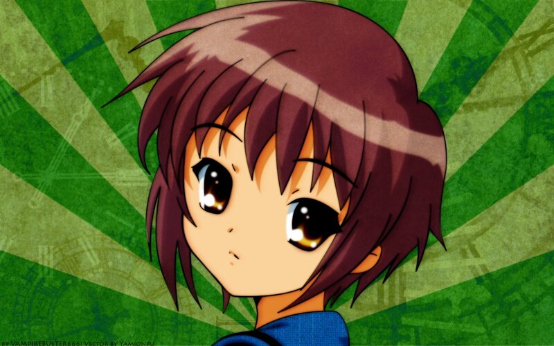anime character with brown hair