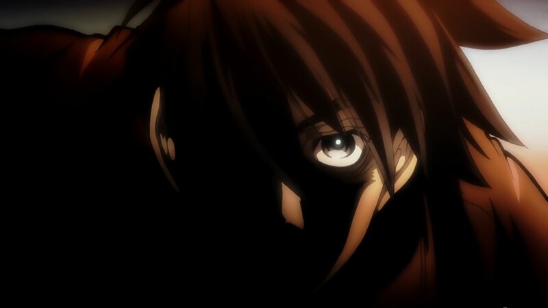 Anime Character with Brown Hair — Dramatic, Eye