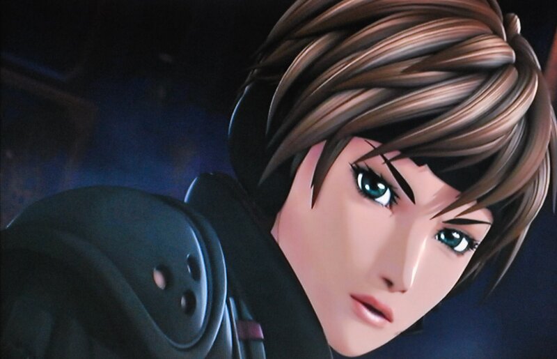 Anime Character with Brown Hair — Dramatic, Night