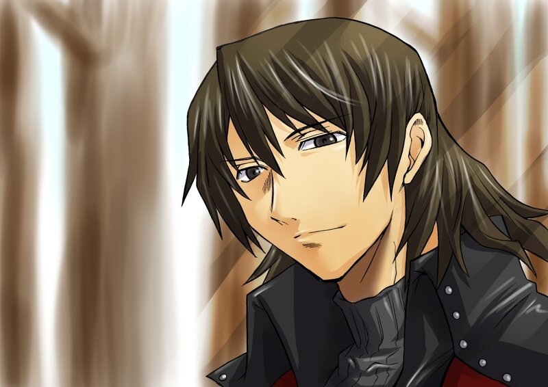 Anime Character with Brown Hair — Dramatic