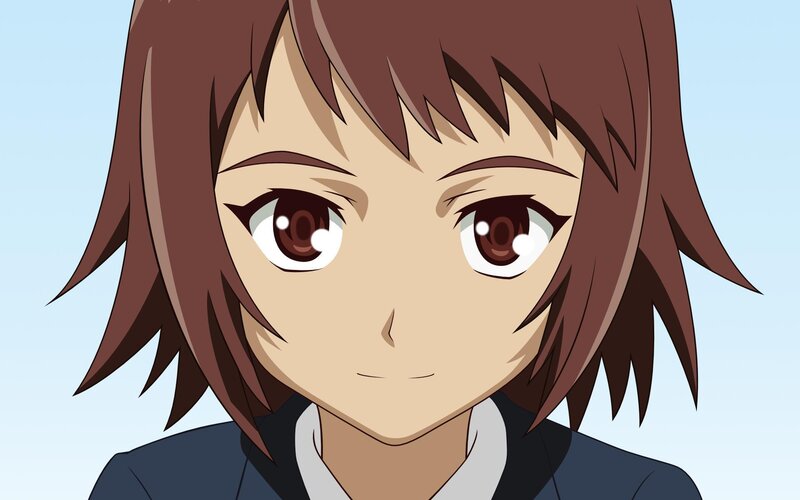 Anime Character with Brown Hair — Neutral