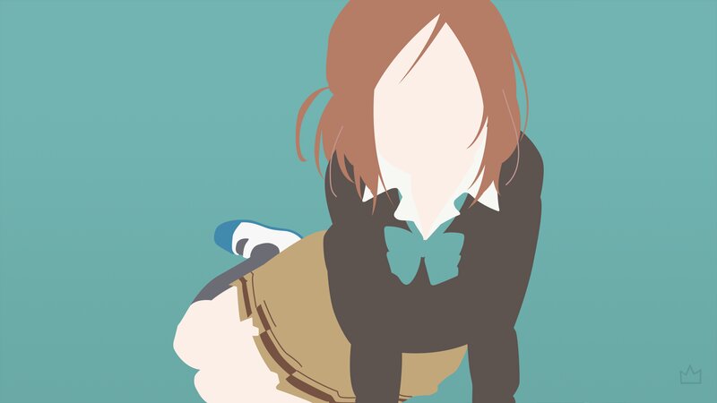 Anime Character with Brown Hair — Teal