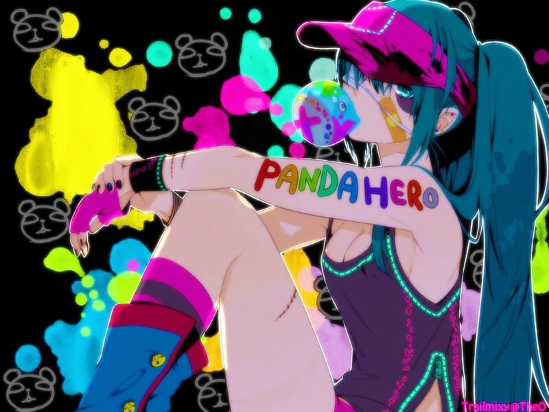 Anime Character with Bubblegum