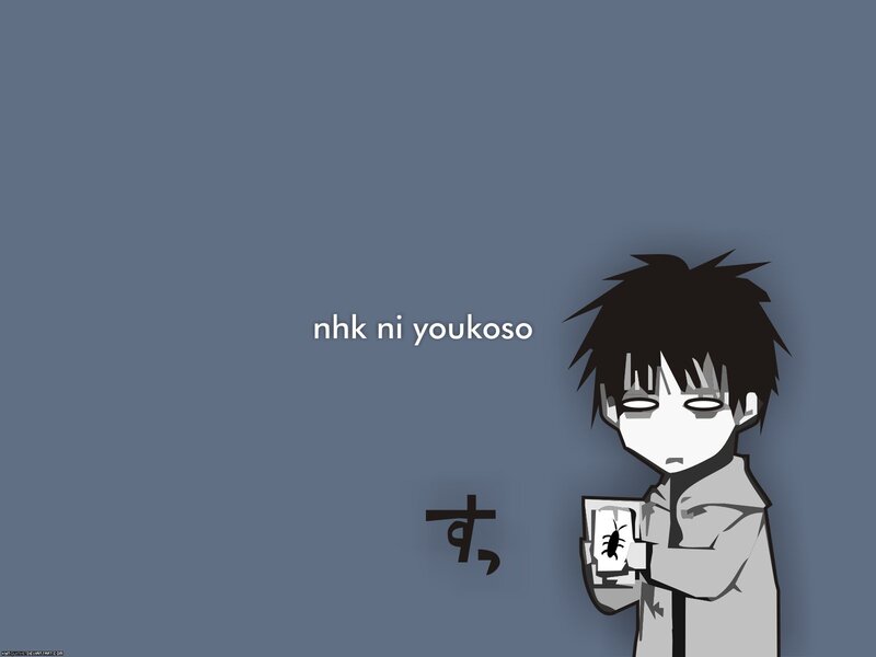 Anime character with bug