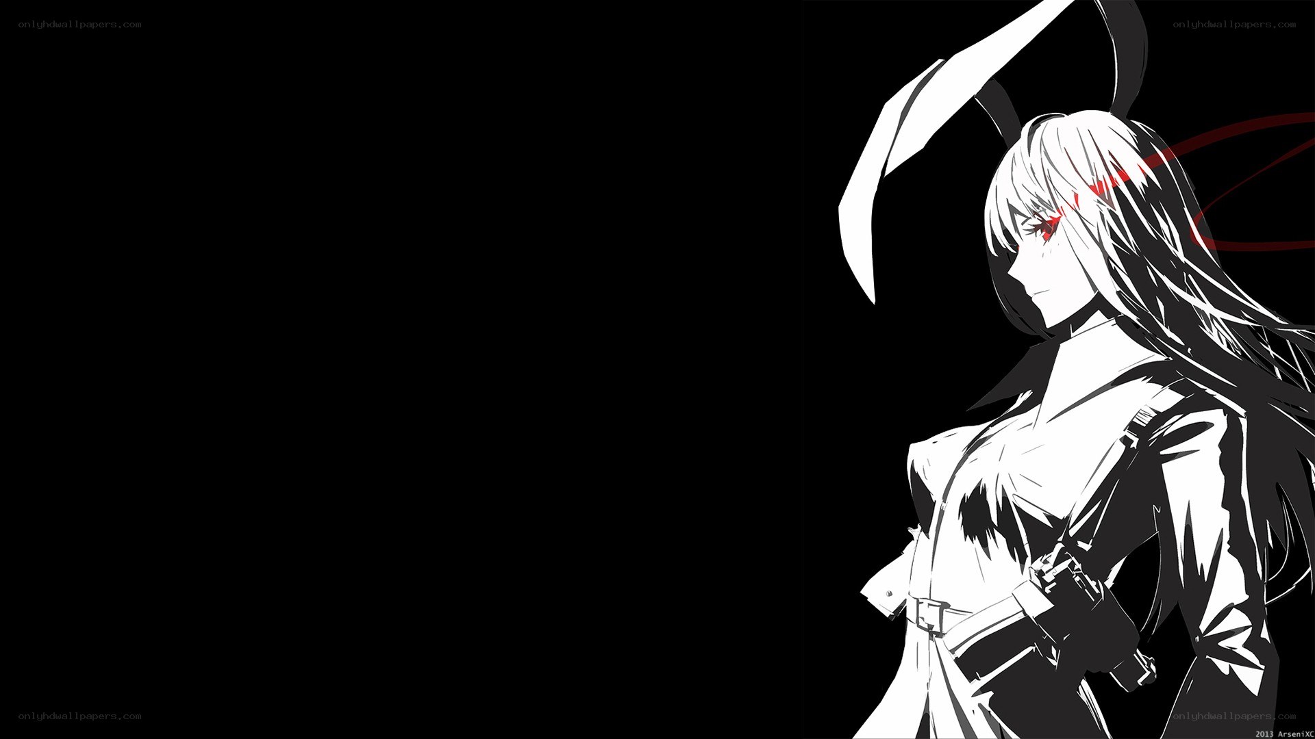 anime character with bunny ears