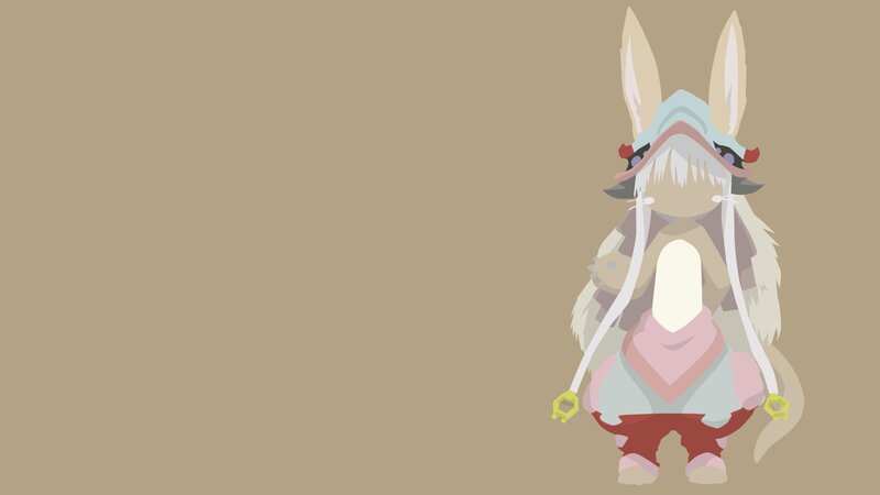 Anime Character with Bunny Ears — Beige