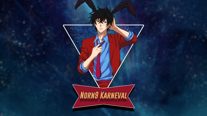 Anime Character with Bunny Ears — Blue, Dramatic