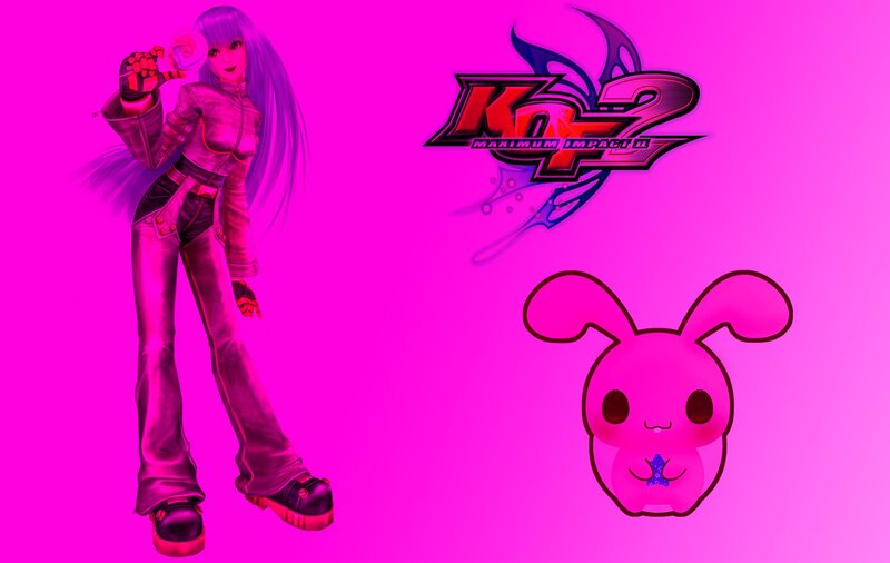 Anime Character with Bunny — Pink
