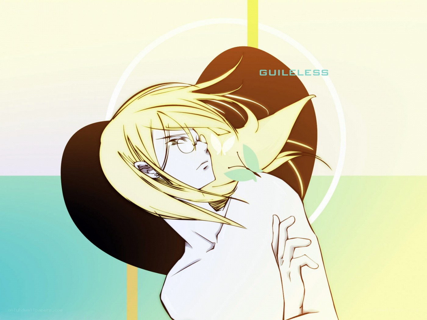 anime character with butterfly