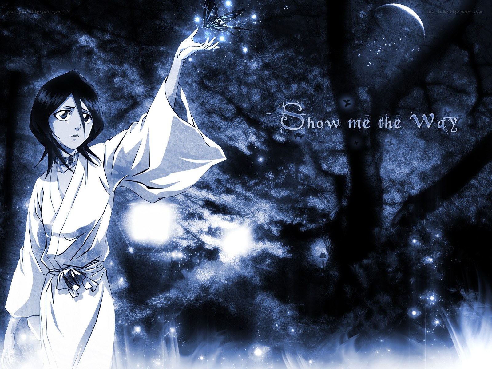 anime character with butterfly