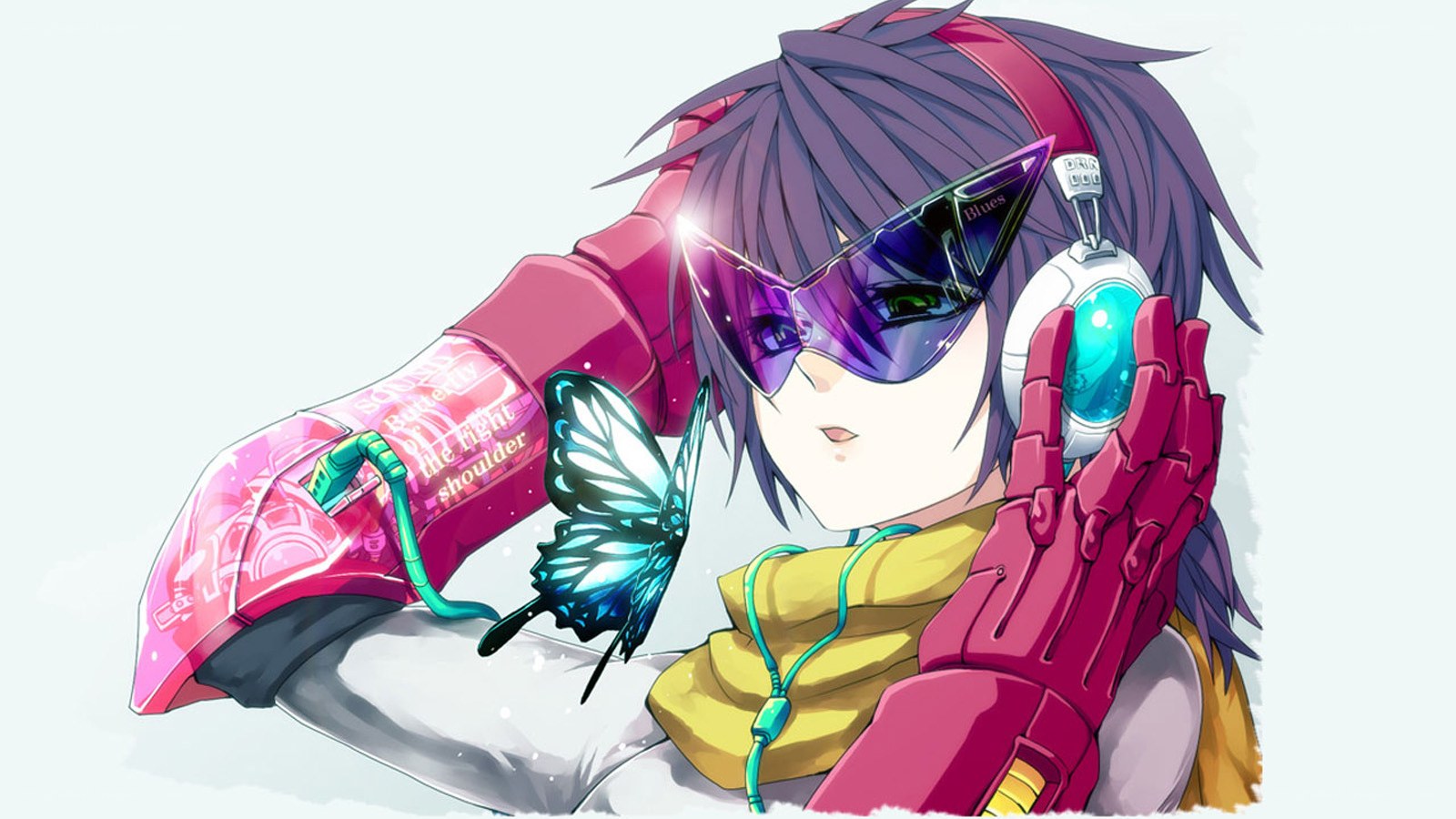 anime character with butterfly