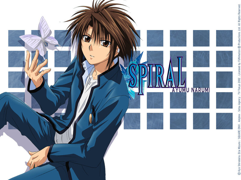Anime Character with Butterfly — Blue, Calm