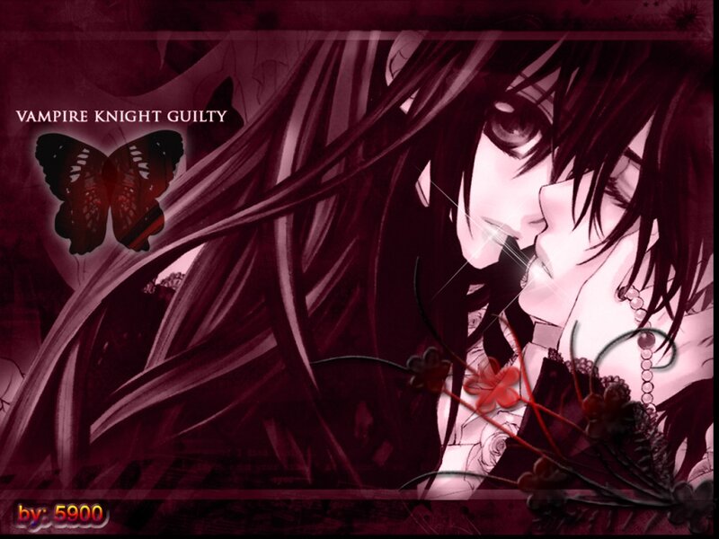 Anime Character with Butterfly — Maroon