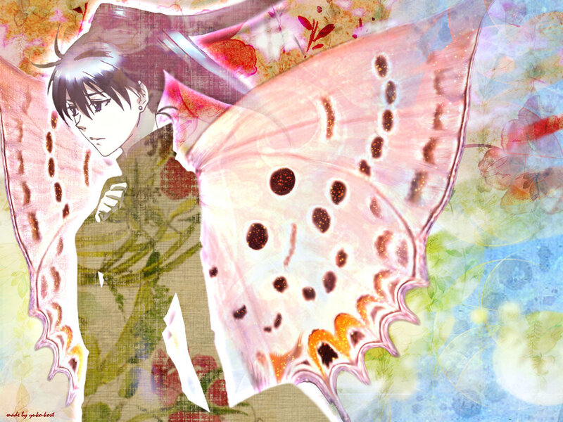Anime Character with Butterfly Wings — Pink