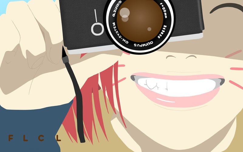 Anime Character with Camera — Beige