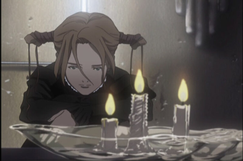 Anime Character with Candles — Brown
