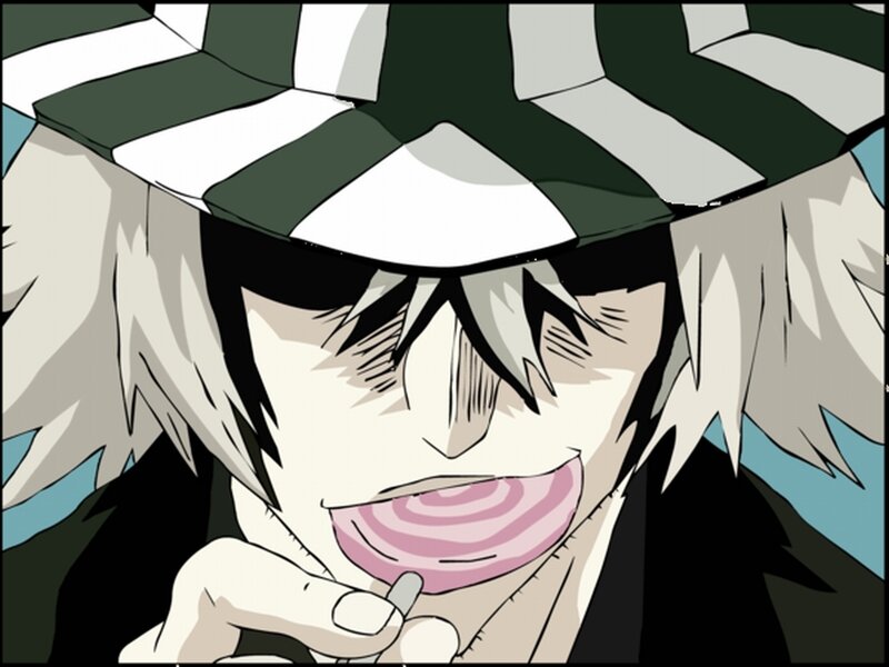 anime character with candy