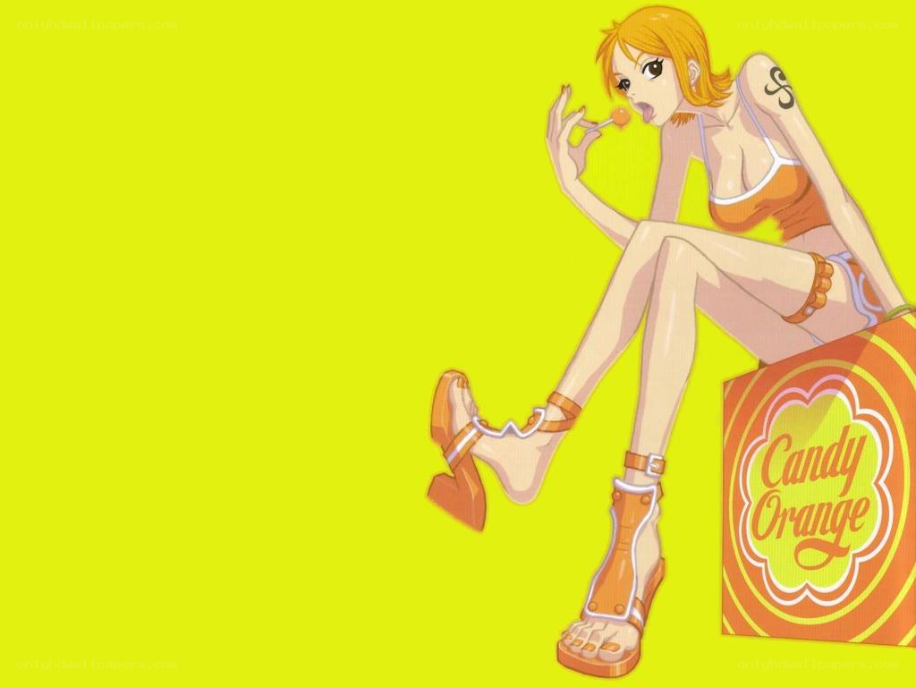 anime character with candy