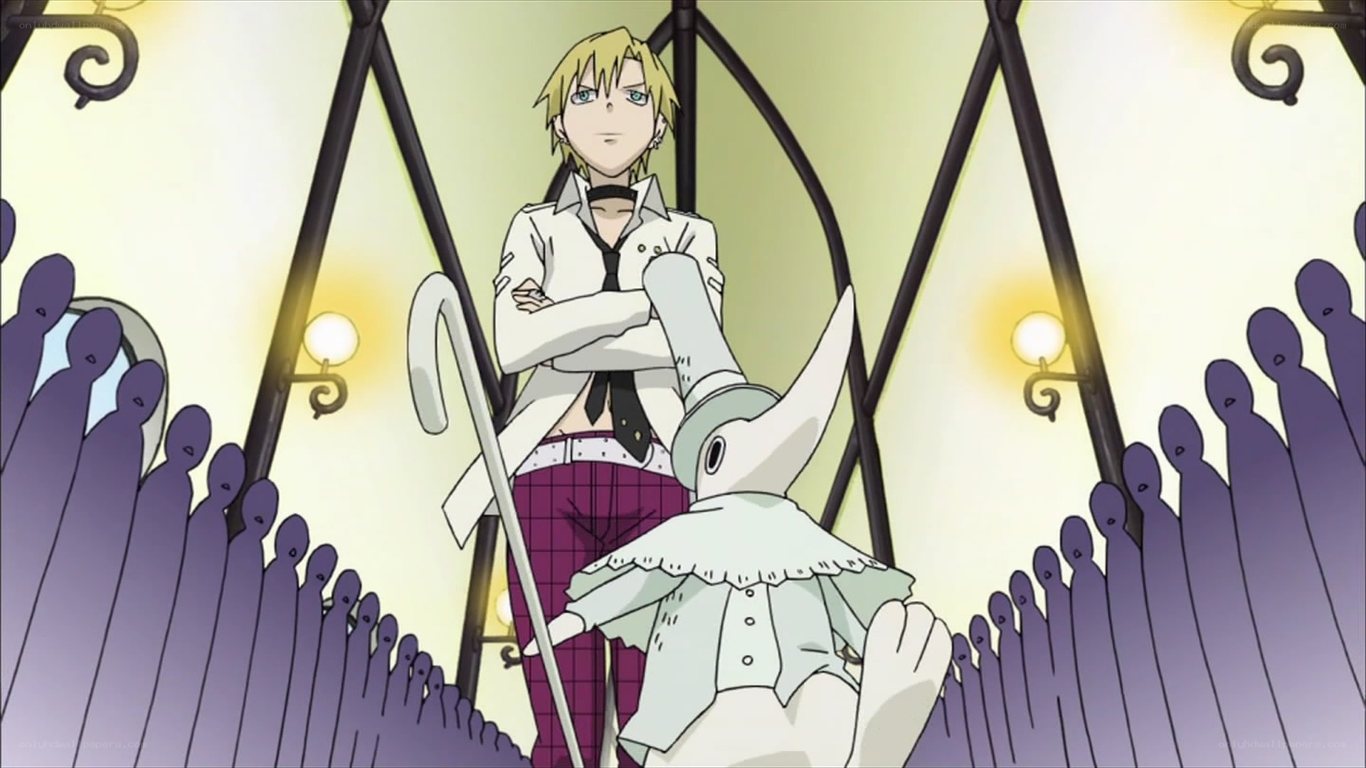 anime character with cane