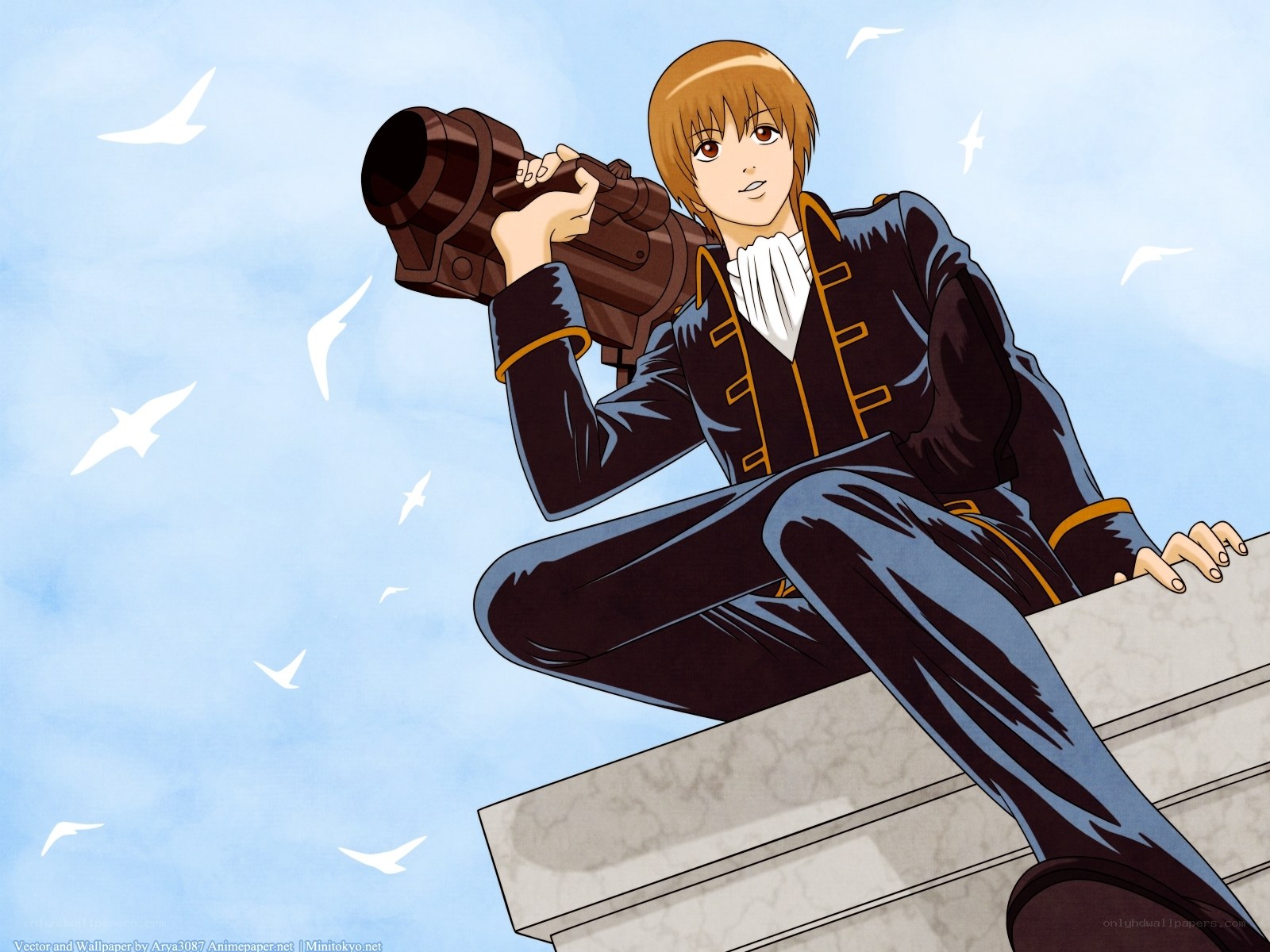 anime character with cannon