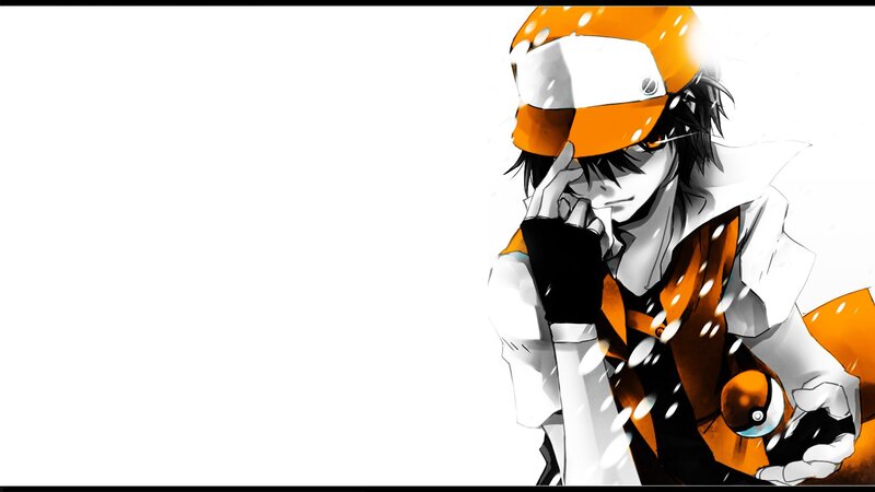 Anime Character with Cap — Orange