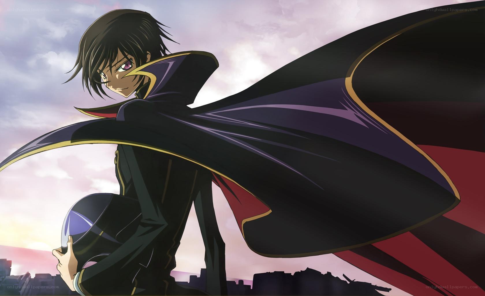 anime character with cape