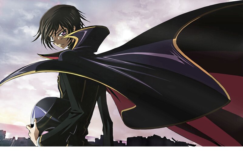 anime character with cape