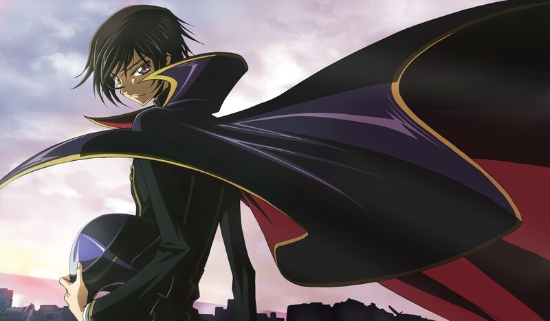anime character with cape