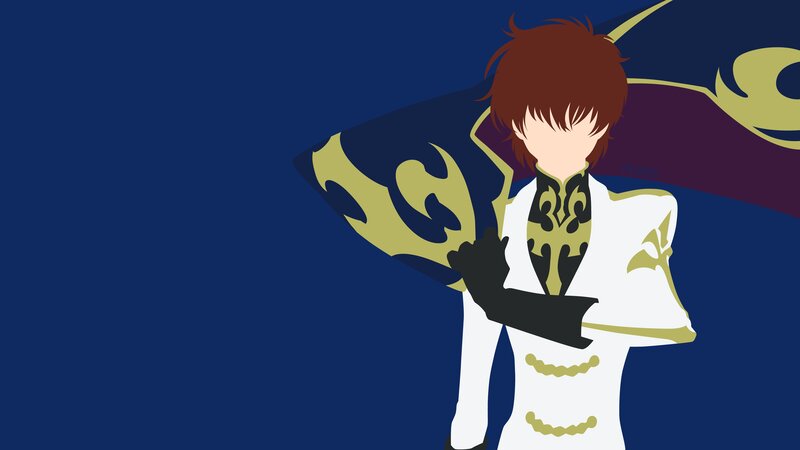 Anime Character with Cape — Blue, Dramatic, White Coat