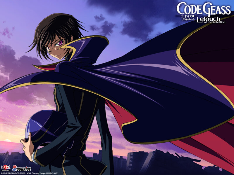Anime Character with Cape — Purple