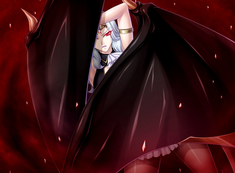 Anime Character with Cape — Red