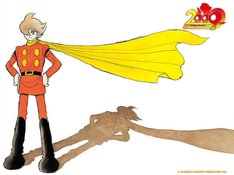 Anime Character with Cape — Yellow