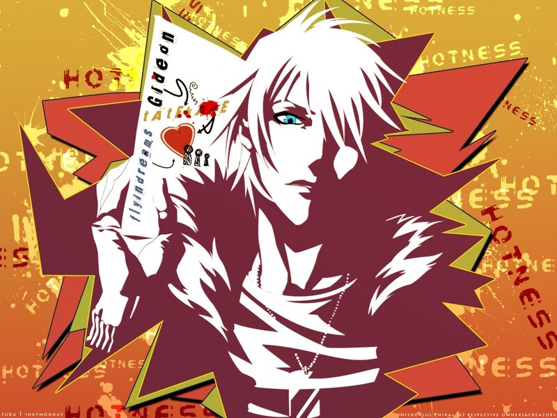 anime character with card